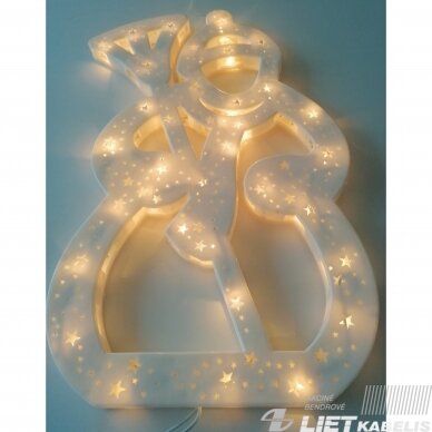 Girlianda sniego senis su keičiamomis lemputėmis 35vnt christmas silhouette minilights Girlianda sniego senis su keičiamomis lemputėmis 35vnt christmas silhouette minilights