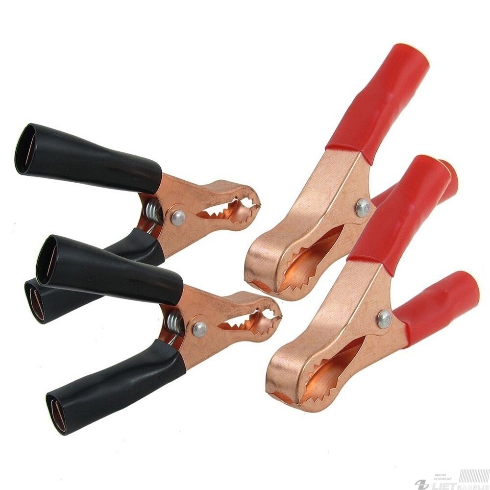 Gnybtas-krokodilas 50A, 100mm, raudonas Gnybtas-krokodilas 50A, 100mm, raudonas