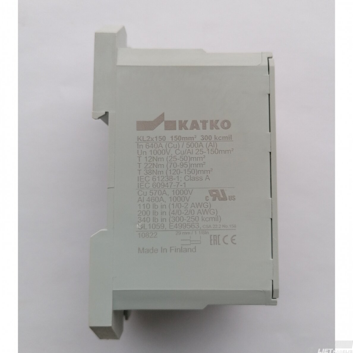 Gnybtas AL/Cu  4x(25-150)mm² pilkas Katko 1