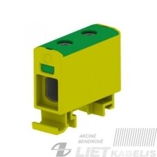 Gnybtas modulinis 1xAl/Cu 1,5-16mm², MAA1016Y10, geltonai/žalias, Linkwell