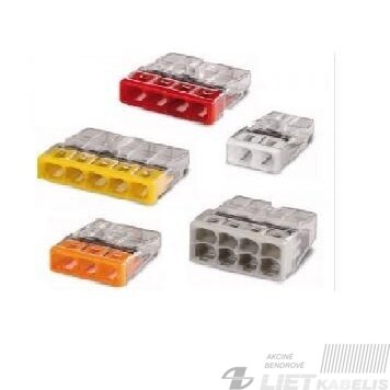 Gnybtas, paskkirstymo dėžutė 2273-205, 5x0,5-2,5mm², Wago Gnybtas, paskkirstymo dėžutė 2273-205, 5x0,5-2,5mm², Wago