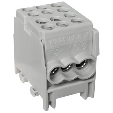 Gnybtas paskirstymo 25mm², 6 prijungimai.2x25/4x16 Protec