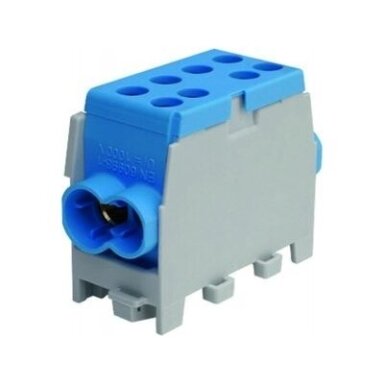 Gnybtas 35mm 4 prijungimai 2x35/2x25 mėlynas, Protec Gnybtas 35mm 4 prijungimai 2x35/2x25 mėlynas, Protec