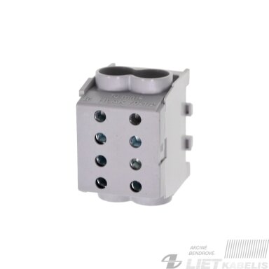 Gnybtas 70mm² 4 prijungimai 2x(4-70)mm² pilkas HLAK