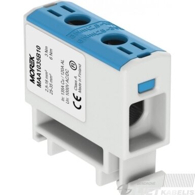 Gnybtas modulinis 1xAl/Cu 2,5-35mm², mėlynas, MAA1035B10, Linkwell Gnybtas modulinis 1xAl/Cu 2,5-35mm², mėlynas, MAA1035B10, Linkwell