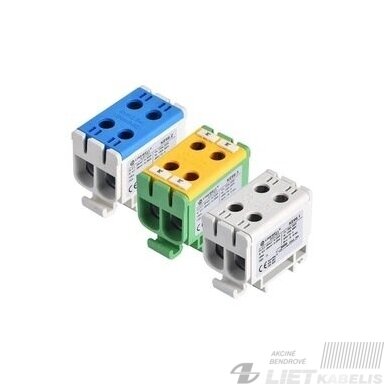 Gnybtas modulinis 2xAl/Cu 2,5-50mm², KE66.2, mėlynas, LINKWELL Gnybtas modulinis 2xAl/Cu 2,5-50mm², KE66.2, mėlynas, LINKWELL