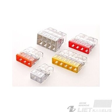 Gnybtas paskirstymo dėžutė 2273-208, 8x0,5-2,5mm², Wago