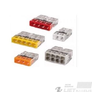 Gnybtas, paskkirstymo dėžutė 2273-205, 5x0,5-2,5mm², Wago