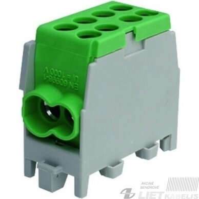 Gnybtas 25mm2 Cu/Al 4 prijungimai (2x25/2x16) PHLAK2522GN žalias, PROTEC Gnybtas 25mm2 Cu/Al 4 prijungimai (2x25/2x16) PHLAK2522GN žalias, PROTEC