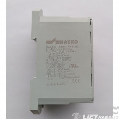 Gnybtas AL/Cu 4x(25-150)mm² pilkas Katko 1 Gnybtas AL/Cu 4x(25-150)mm² pilkas Katko 1