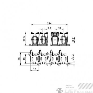 Gnybtas BD 10mm laidų sujungimui, TEKOX 1 Gnybtas BD 10mm laidų sujungimui, TEKOX 1