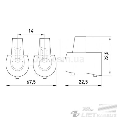 Gnybtas galinis 5P 6mm² , E.Next 1 Gnybtas galinis 5P 6mm² , E.Next 1
