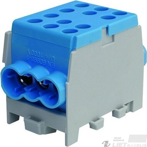Gnybtas 35mm2 Cu/Al 6 prijungimai (2x35/4x25) PHLAK3524BL mėlynas PROTEC Gnybtas 35mm2 Cu/Al 6 prijungimai (2x35/4x25) PHLAK3524BL mėlynas PROTEC