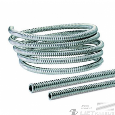 Gofruotas vamzdis, plieninis 14/18.4mm PVC ( 1 m) Gofruotas vamzdis, plieninis 14/18.4mm PVC ( 1 m)