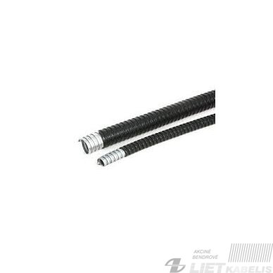 Gofruotas vamzdis, plieninis  16/18 PVC AKIS (1 m)