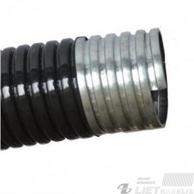 Gofruotas vamzdis, plieninis  29/33.40mm padengtas PVC