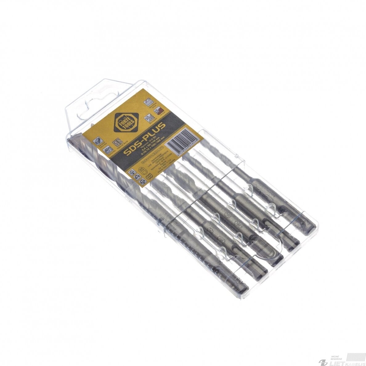Grąžtas mūrui komplektas 5,0-12,0mm SDS+(285384), Forte Tools