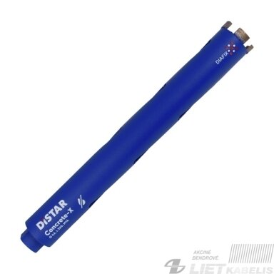Grąžtas deimantinis DDS-W 52x320mm betonui, DISTAR