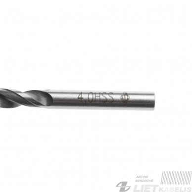 Grąžtas metalui A kl.D 4.0x75 DIN338, Forte tools 1 Grąžtas metalui A kl.D 4.0x75 DIN338, Forte tools 1
