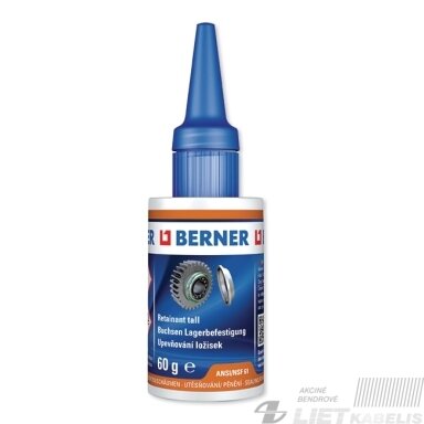 Guolių ir įvorių fiksavimo klijai 60ml Berner Guolių ir įvorių fiksavimo klijai 60ml Berner