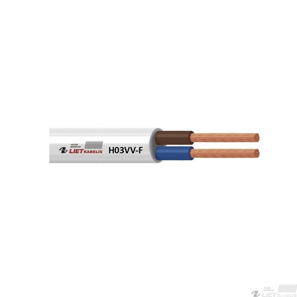 Elektros instaliacijos kabelis, lankstus, apvalus H03VV-F 4G0,75mm², Lietkabelis