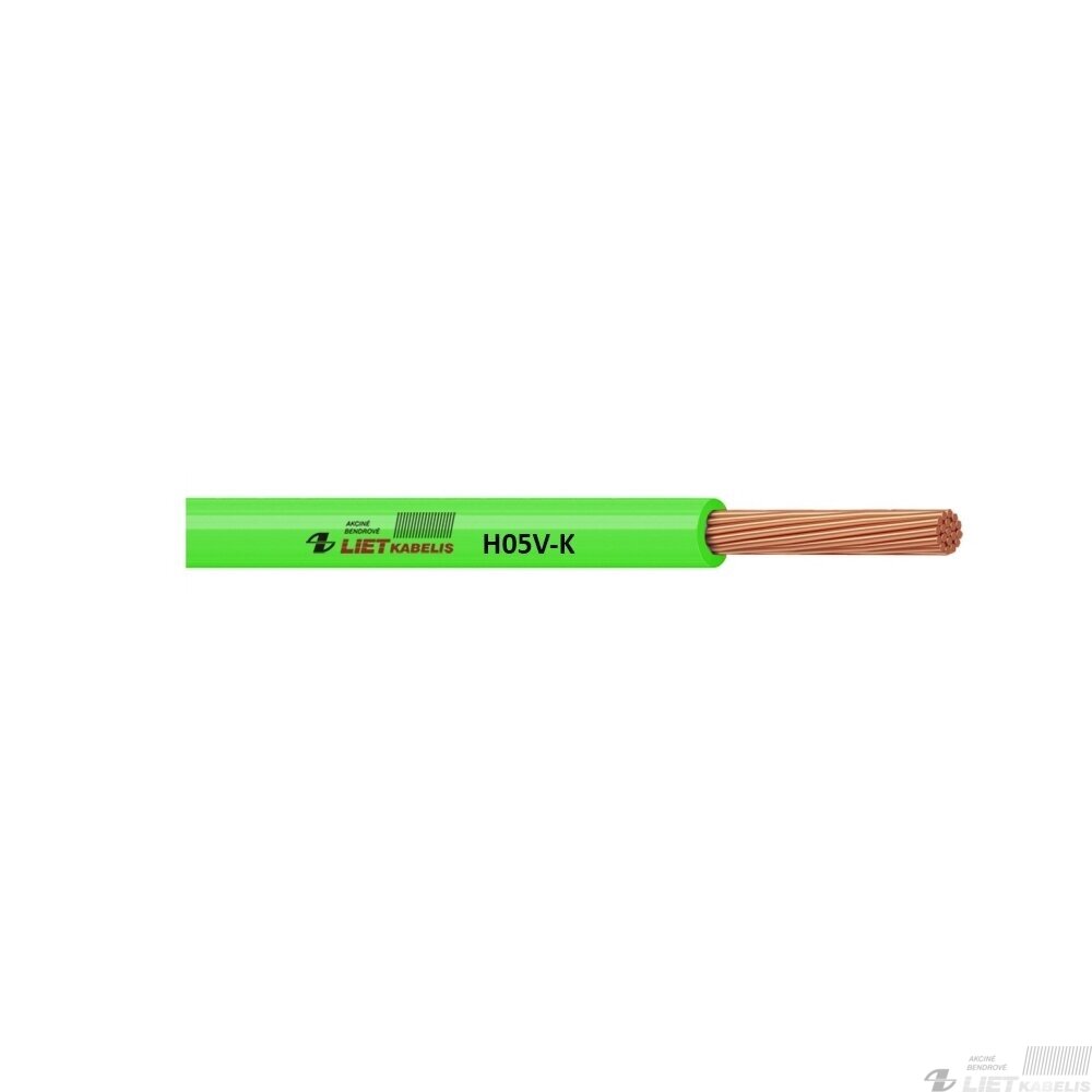 Lankstus viengyslis daugiavielis laidas H05V-K 1,0mm², Lietkabelis Lankstus viengyslis daugiavielis laidas H05V-K 1,0mm², Lietkabelis