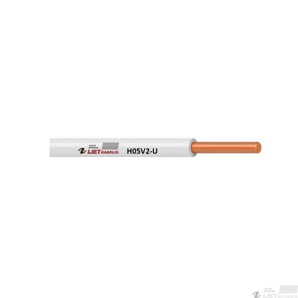 Instaliacinis viengyslis kabelis H05V2-U 0,5mm² Lietkabelis