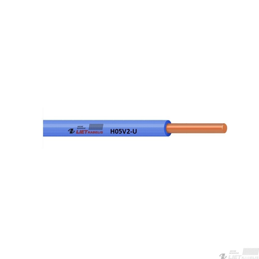 Instaliacinis viengyslis kabelis H05V2-U 0,5mm² Lietkabelis Instaliacinis viengyslis kabelis H05V2-U 0,5mm² Lietkabelis