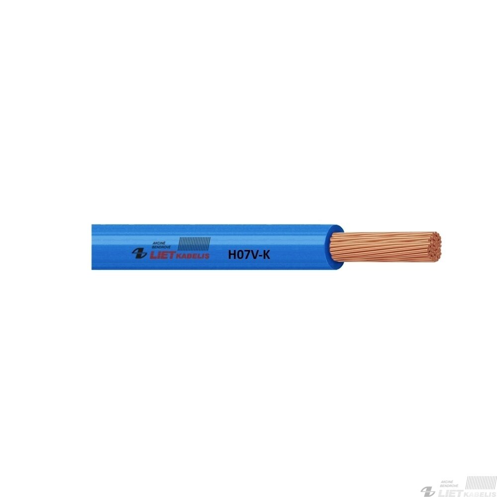 Lankstus viengyslis daugiavielis laidas H07V-K 10,0mm² Lietkabelis