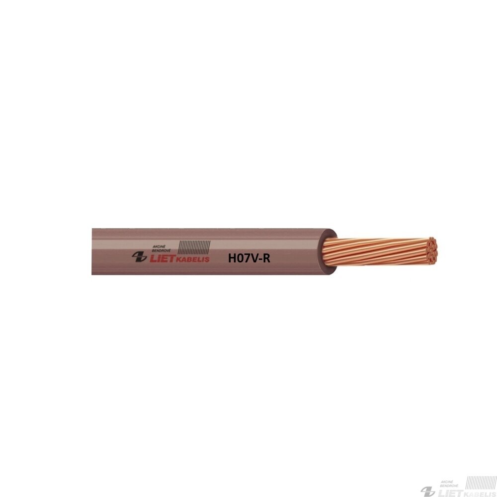 Instaliacinis viengyslis daugiavielis varinis laidas H07V-R 10,0mm² Lietkabelis