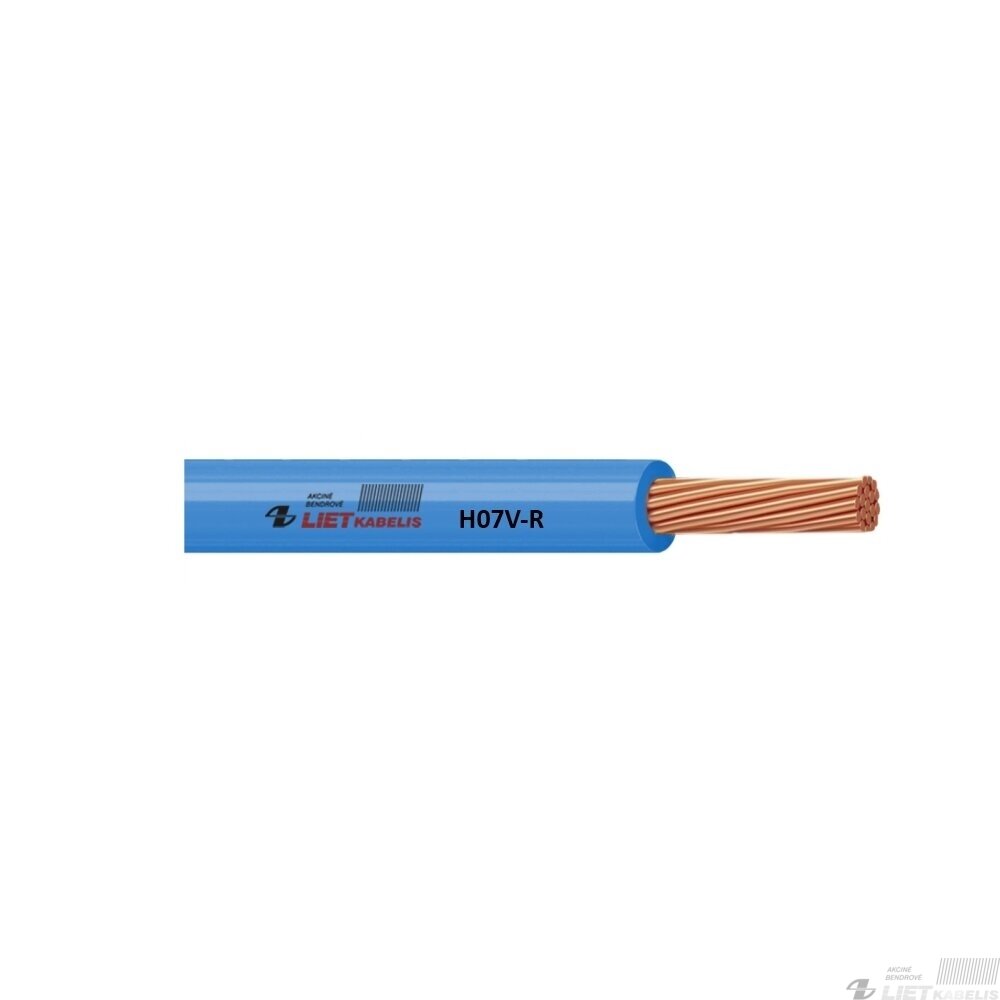 Instaliacinis viengyslis daugiavielis varinis laidas H07V-R 10,0mm² Lietkabelis Instaliacinis viengyslis daugiavielis varinis laidas H07V-R 10,0mm² Lietkabelis