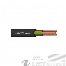 Elektros instaliacijos kabelis, lankstus, apvalus  H05VV-F 4G1,0 mm²(1 m)