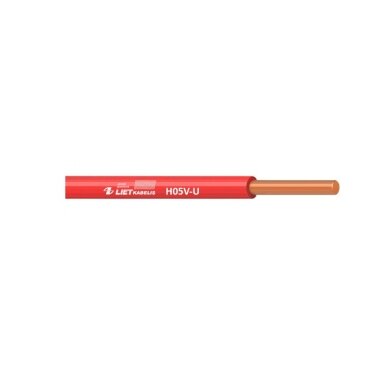 Instaliacinis viengyslis monolitinis laidas H05V-U 0,75 mm², Lietkabelis