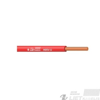 Instaliacinis viengyslis monolitinis laidas H05V-U 1,0mm², Lietkabelis Instaliacinis viengyslis monolitinis laidas H05V-U 1,0mm², Lietkabelis