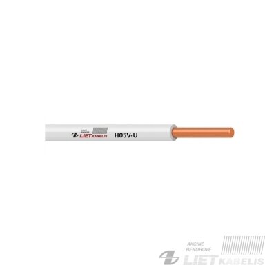 Instaliacinis viengyslis monolitinis laidas H05V-U 1,0 mm², Lietkabelis Instaliacinis viengyslis monolitinis laidas H05V-U 1,0 mm², Lietkabelis