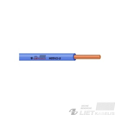 Instaliacinis viengyslis kabelis H05V2-U 0,5mm² Lietkabelis