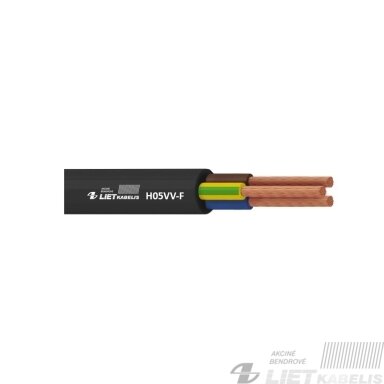 Elektros instaliacijos kabelis, lankstus, apvalus  H05VV-F 4G1,0 mm², Lietkabelis