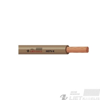 Instaliacinis viengyslis daugiavielis varinis laidas H07V-R 16,0mm² Lietkabelis