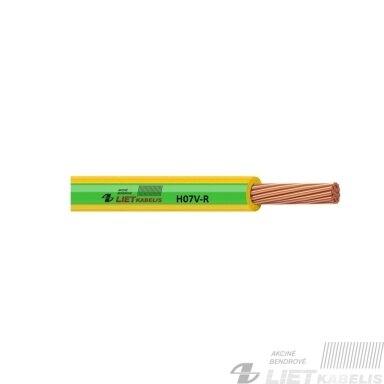Viengyslis daugiavielis varinis laidas H07V-R 4,0mm² Lietkabelis