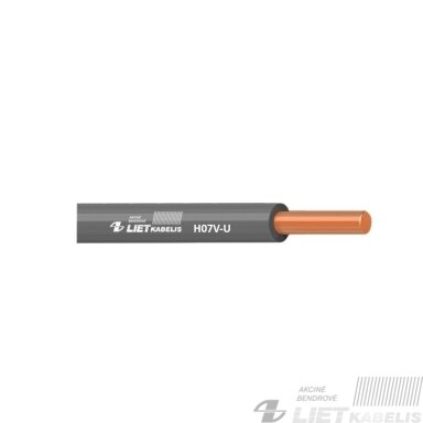 Instaliacinis viengyslis monolitinis laidas H07V-U 2,5mm² Lietkabelis Instaliacinis viengyslis monolitinis laidas H07V-U 2,5mm² Lietkabelis