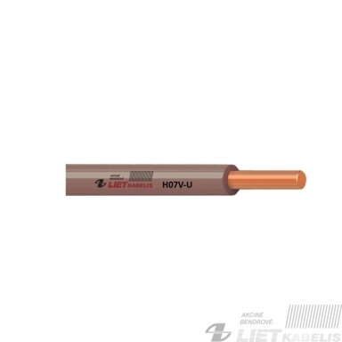 Instaliacinis viengyslis monolitinis laidas H07V-U 4,0mm² Lietkabelis Instaliacinis viengyslis monolitinis laidas H07V-U 4,0mm² Lietkabelis