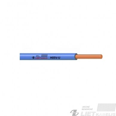 Instaliacinis viengyslis monolitinis laidas H05V-U 0,75 mm², Lietkabelis Instaliacinis viengyslis monolitinis laidas H05V-U 0,75 mm², Lietkabelis