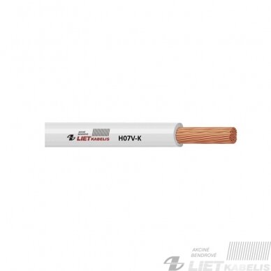 Lankstus viengyslis daugiavielis laidas H07V-K 16,0mm² Lietkabelis Lankstus viengyslis daugiavielis laidas H07V-K 16,0mm² Lietkabelis