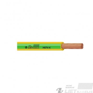 Lankstus viengyslis daugiavielis laidas H07V-K 35,0mm² Lietkabelis Lankstus viengyslis daugiavielis laidas H07V-K 35,0mm² Lietkabelis