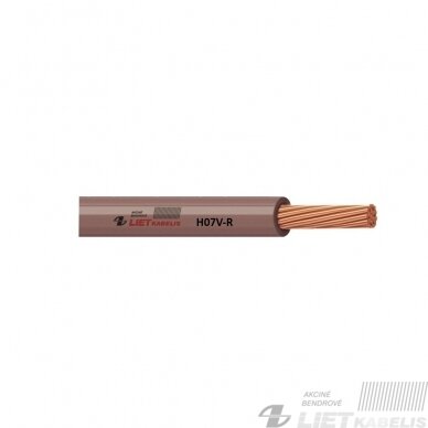 Instaliacinis viengyslis daugiavielis varinis laidas H07V-R 10,0mm² Lietkabelis Instaliacinis viengyslis daugiavielis varinis laidas H07V-R 10,0mm² Lietkabelis