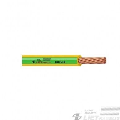 Instaliacinis viengyslis daugiavielis varinis laidas H07V-R 6,0mm² Lietkabelis