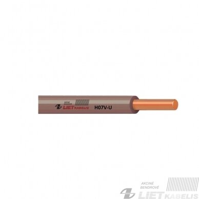 Instaliacinis viengyslis monolitinis laidas H07V-U 10,0mm² Lietkabelis Instaliacinis viengyslis monolitinis laidas H07V-U 10,0mm² Lietkabelis
