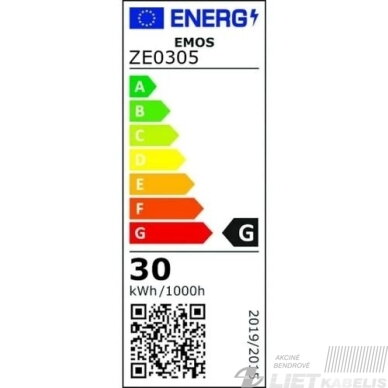 Halogeninė lemputė G9 30W 230V šiltai balta 300°C 1 Halogeninė lemputė G9 30W 230V šiltai balta 300°C 1
