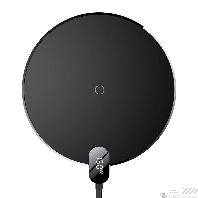 Įkroviklis belaidis 15W su įtampos/galios indikacija, Baseus 3 Įkroviklis belaidis 15W su įtampos/galios indikacija, Baseus 3