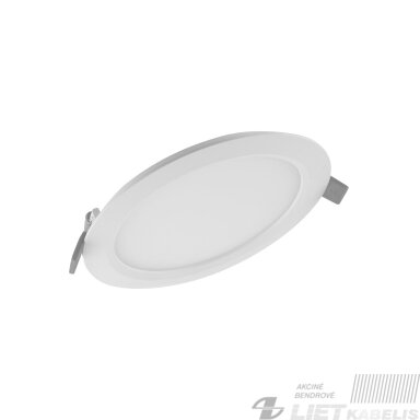 LED šviestuvas 12W, 3000K, 1020lm, apvalus įleidžiamas, Ledvance
